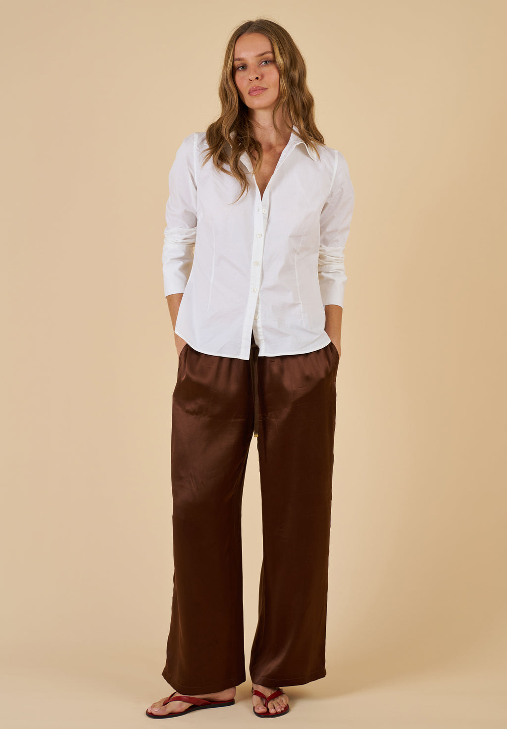 Lulu-Pants Mocha Silk