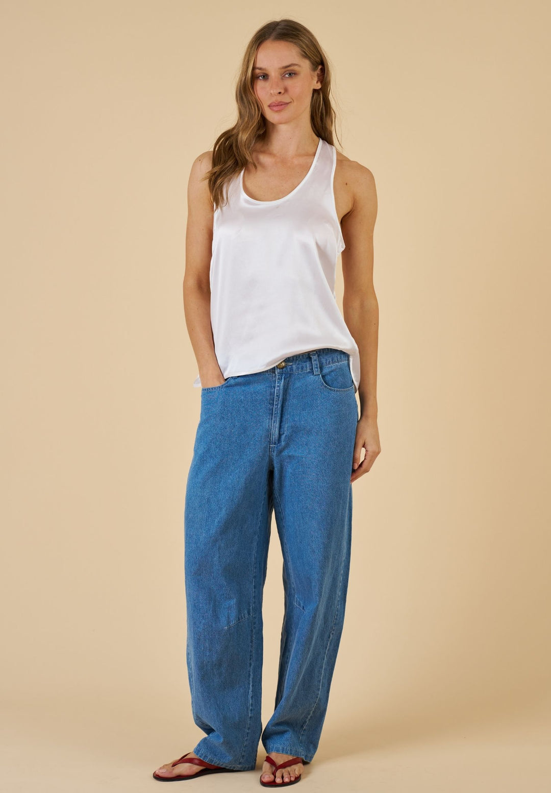 Aosta Linen Denim Pants