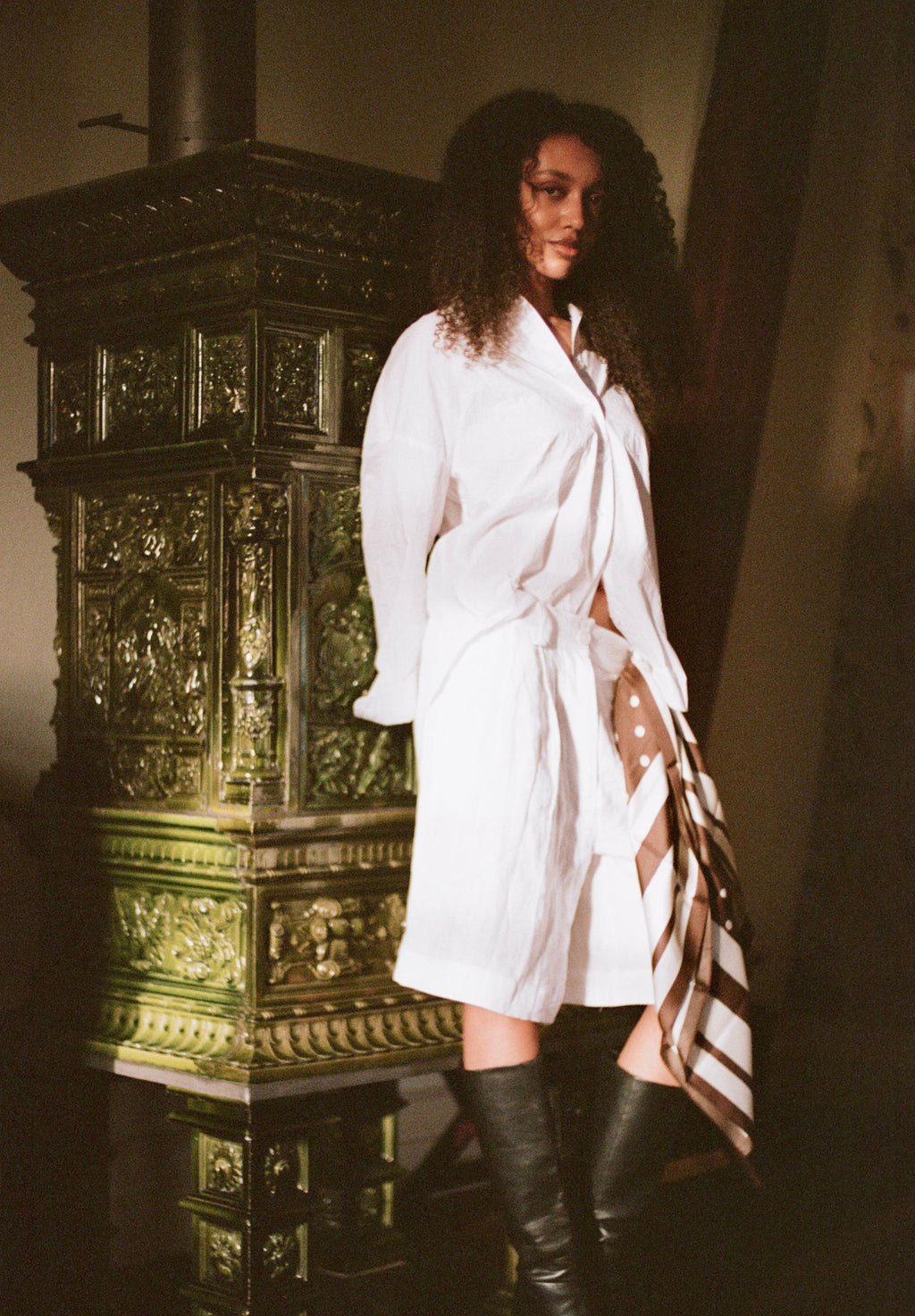 Bermuda White Linen Shorts