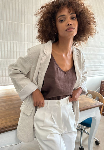 linen jacket blazer