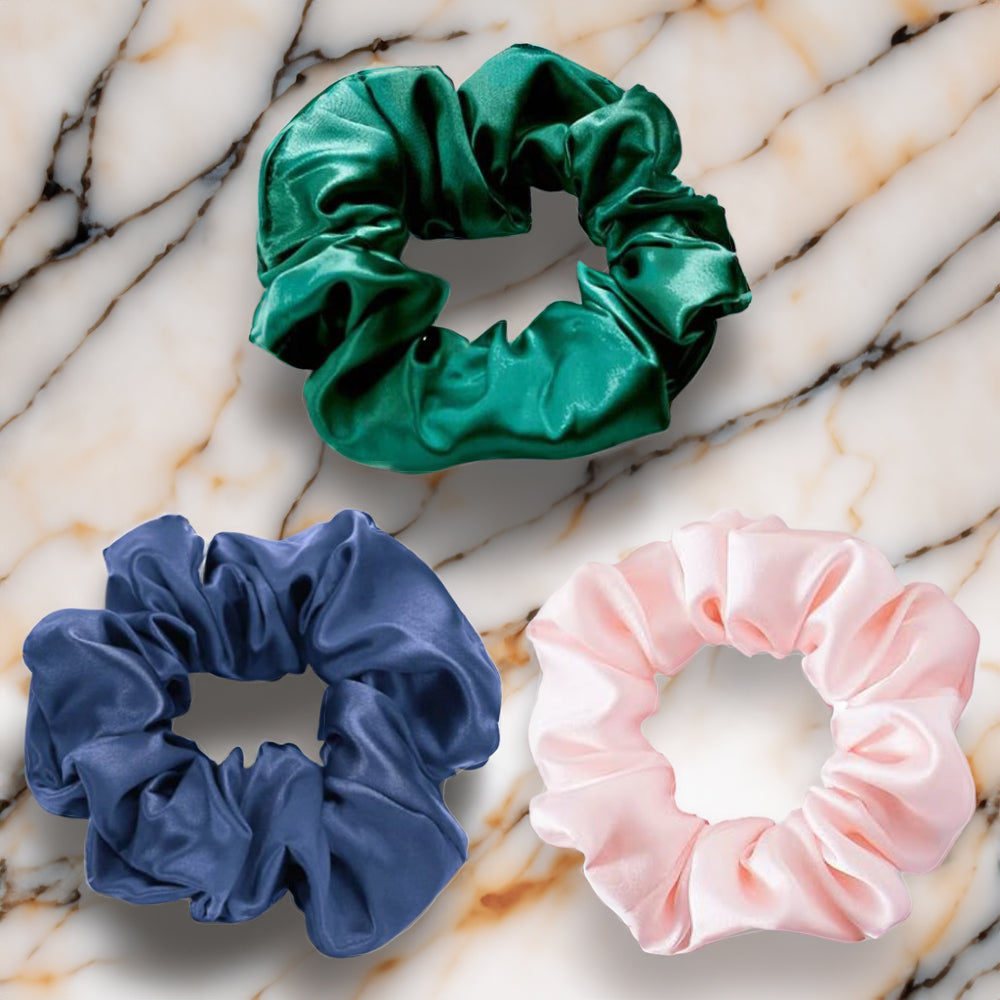 Gift 3 Pack Silk Scrunchies