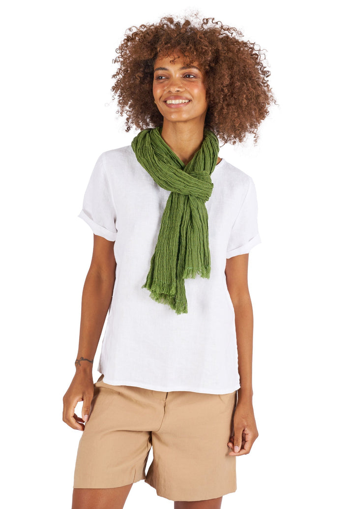GIFT - French Linen Crinkled Scarf