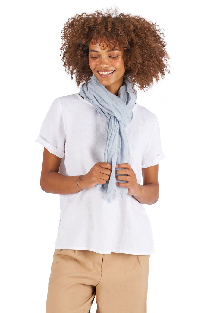 GIFT - French Linen Crinkled Scarf