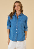 Denime Light Denim Linen Shirt