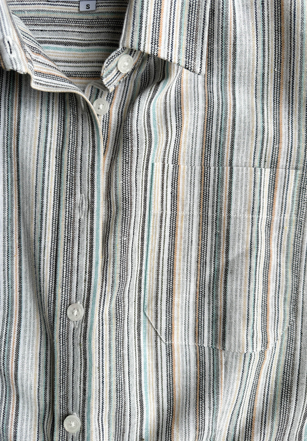 Iris Cold Stripes Classic Fit Linen Shirt
