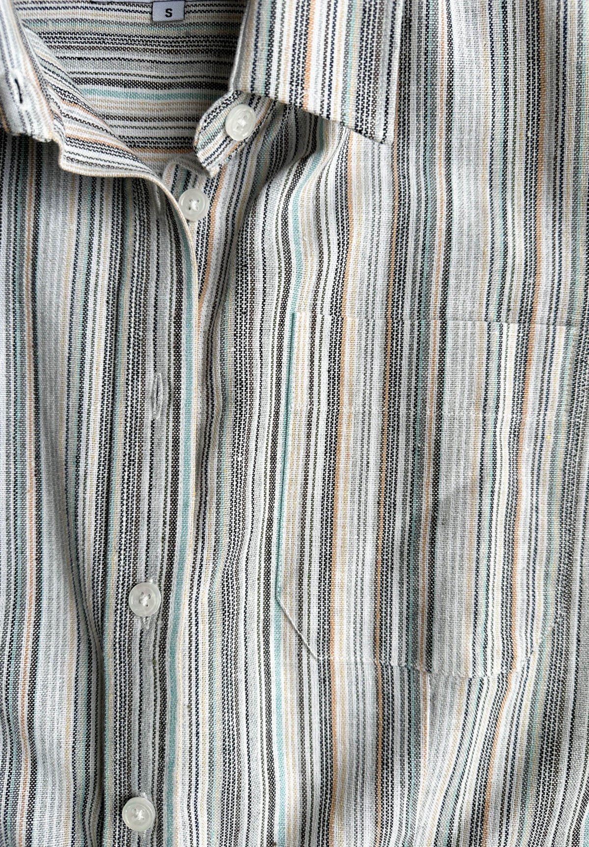 Iris Cold Stripes Classic Fit Linen Shirt