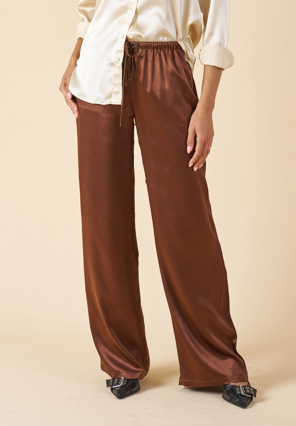 Lulu-Pants Mocha Silk