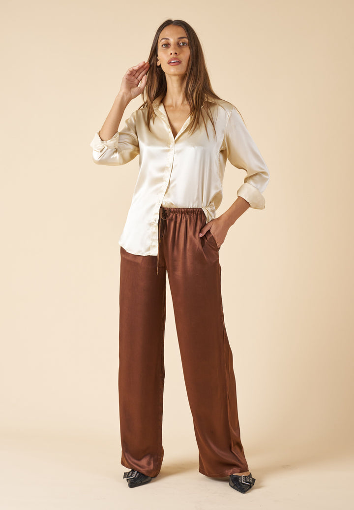 Lulu-Pants Mocha Silk