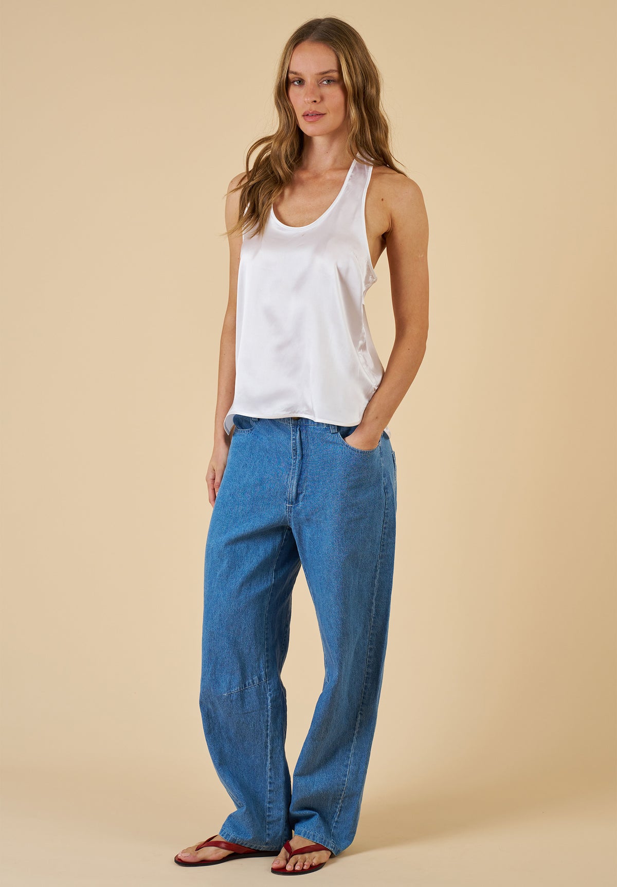 Aosta Linen Denim Pants