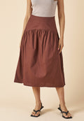 Mare Moka Cotton Skirt