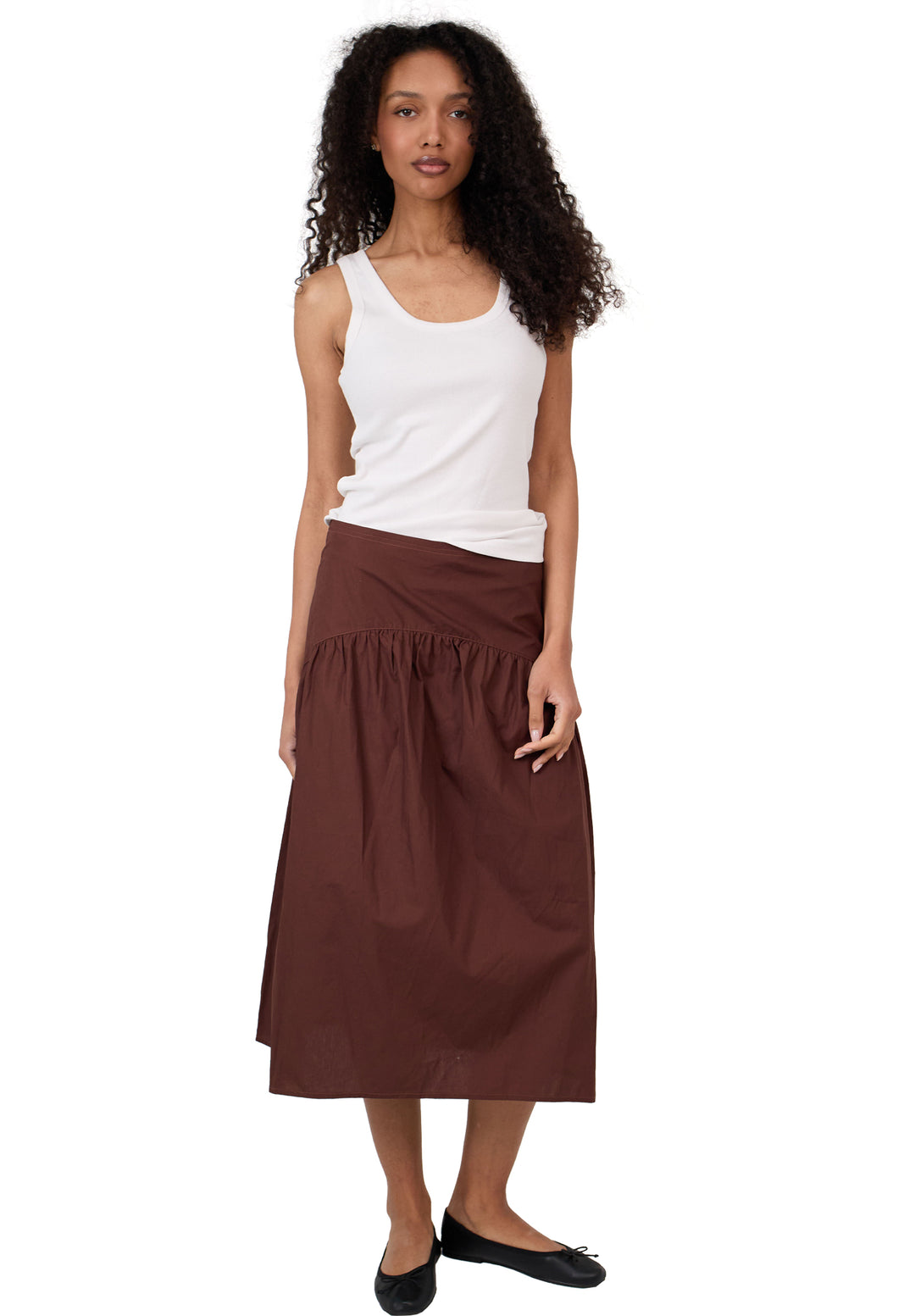 Mare Moka Cotton Skirt
