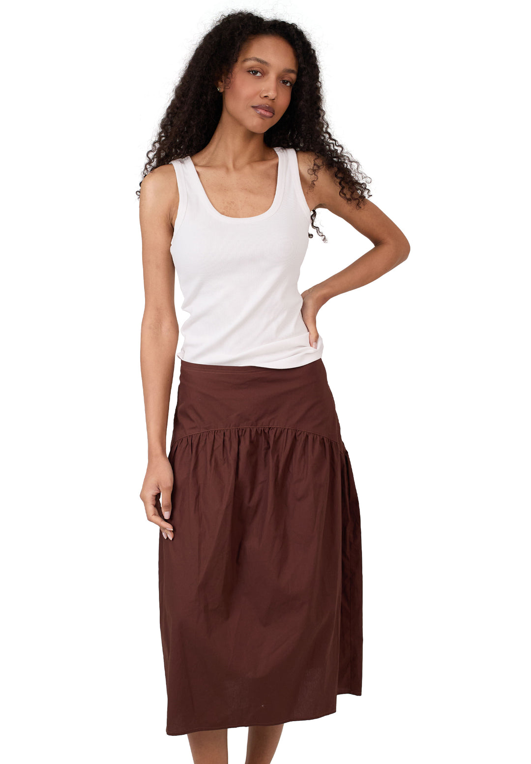 Mare Moka Cotton Skirt