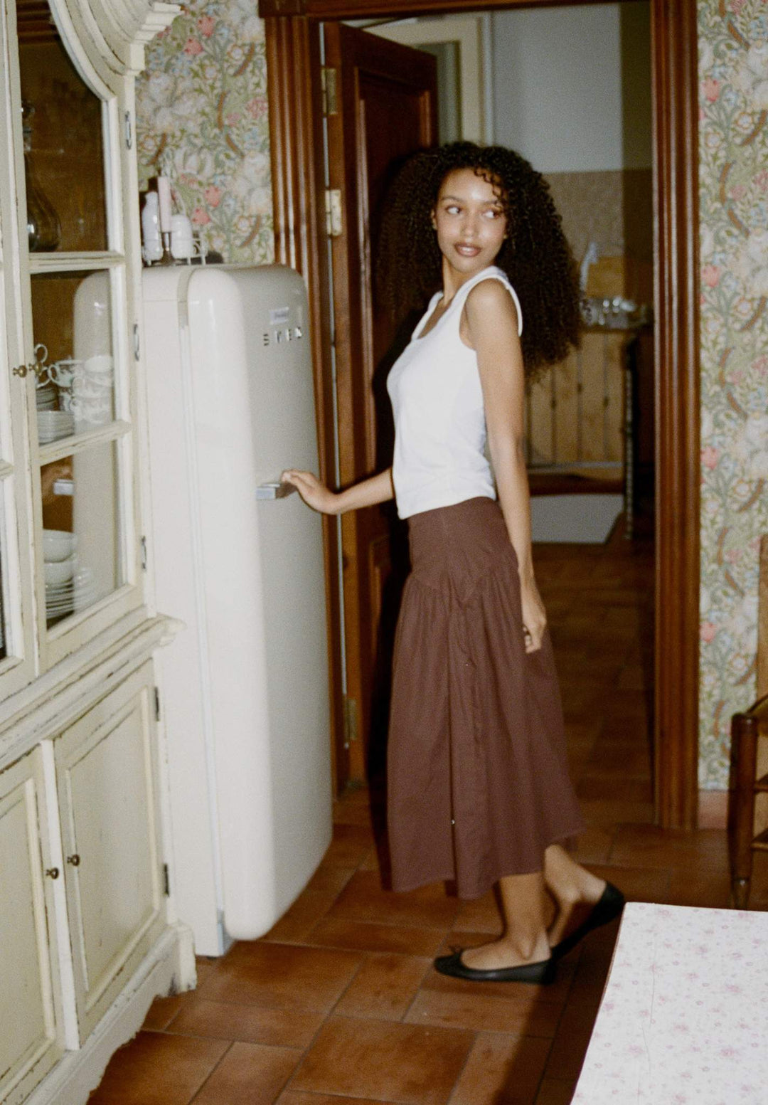 Mare Moka Cotton Skirt