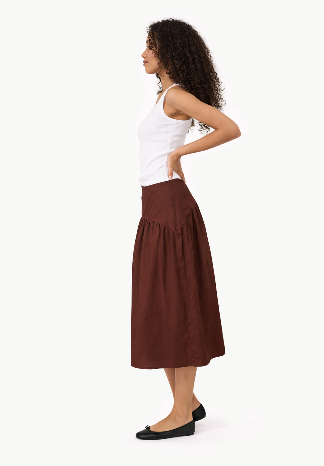 Mare Moka Cotton Skirt
