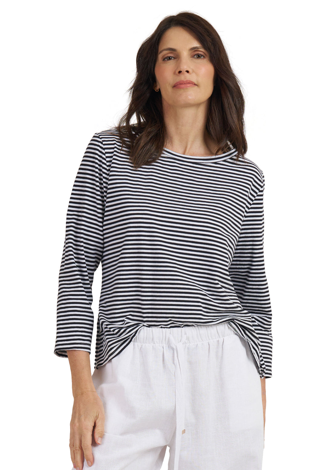 Marina Black Stripes - Long Sleeve T-Shirt