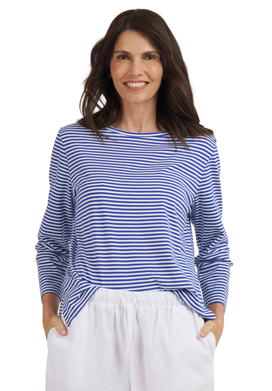 Cassiopeia Leanna shirt blue stripe