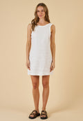 Mimi Off-white Linen Dress