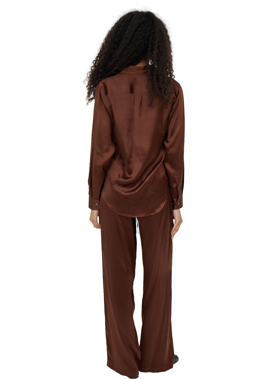 Lulu Mocha Silk Pants