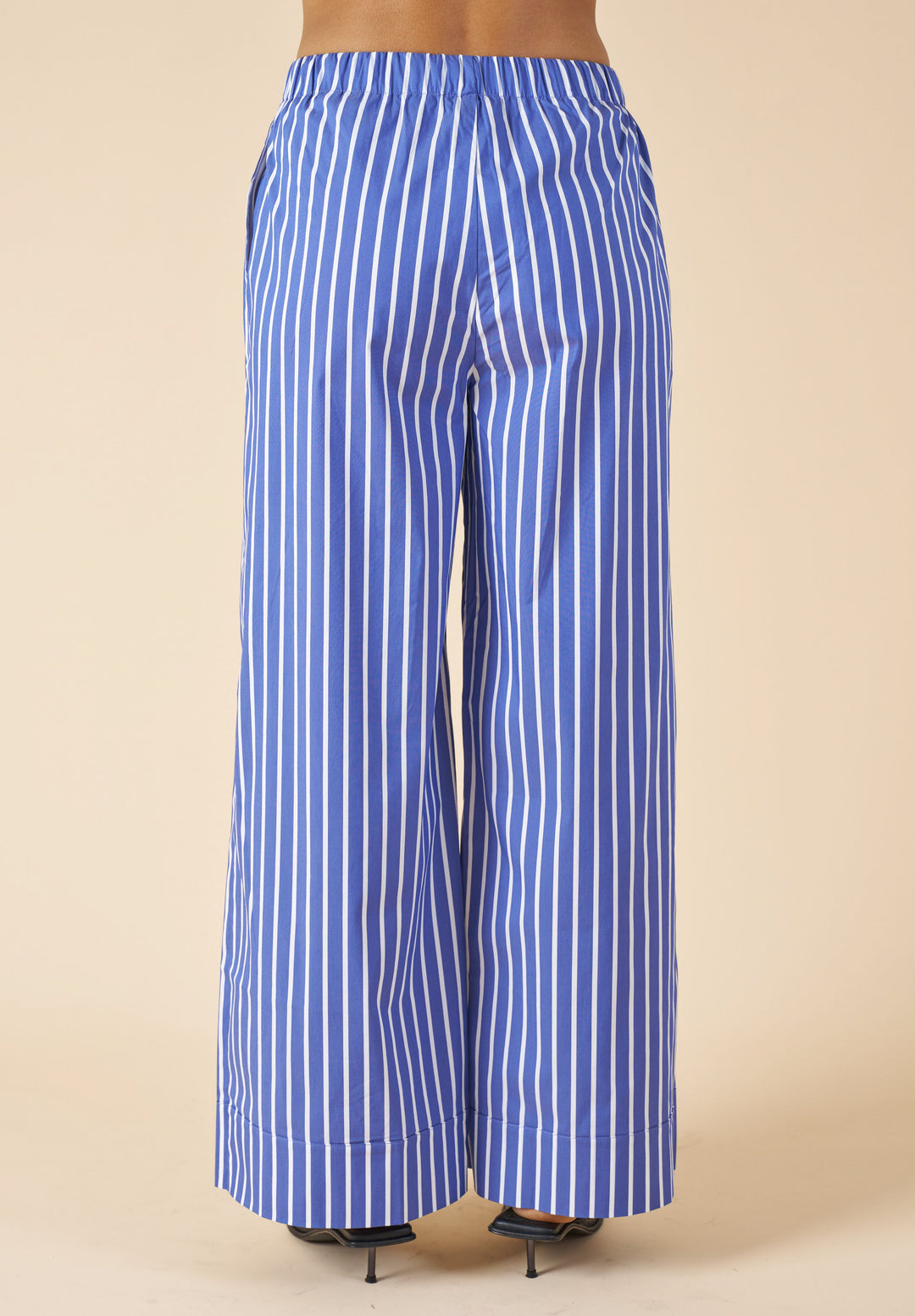 Palazzo Dark Blue Stripes Pants