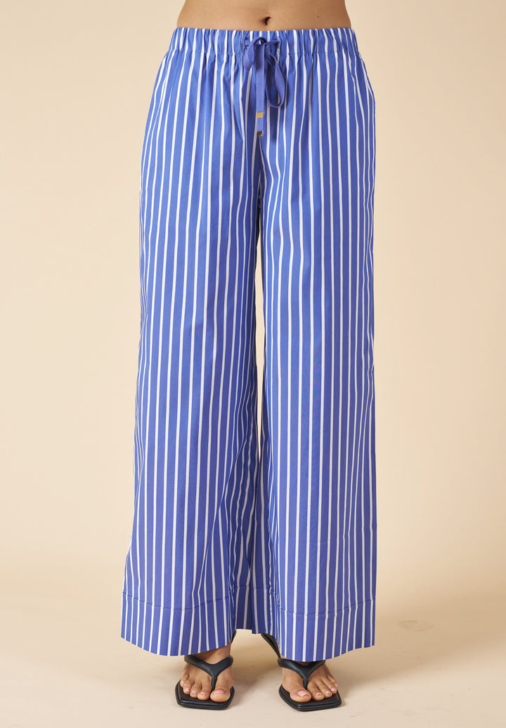 Palazzo Dark Blue Stripes Pants