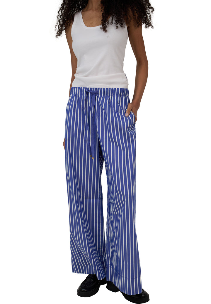 Palazzo Dark Blue Stripes Pants