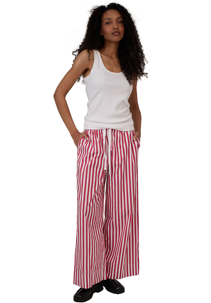 Palazzo Red Stripes Pants