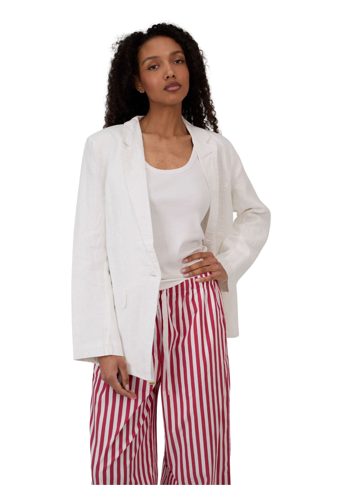 Palazzo Red Stripes Pants