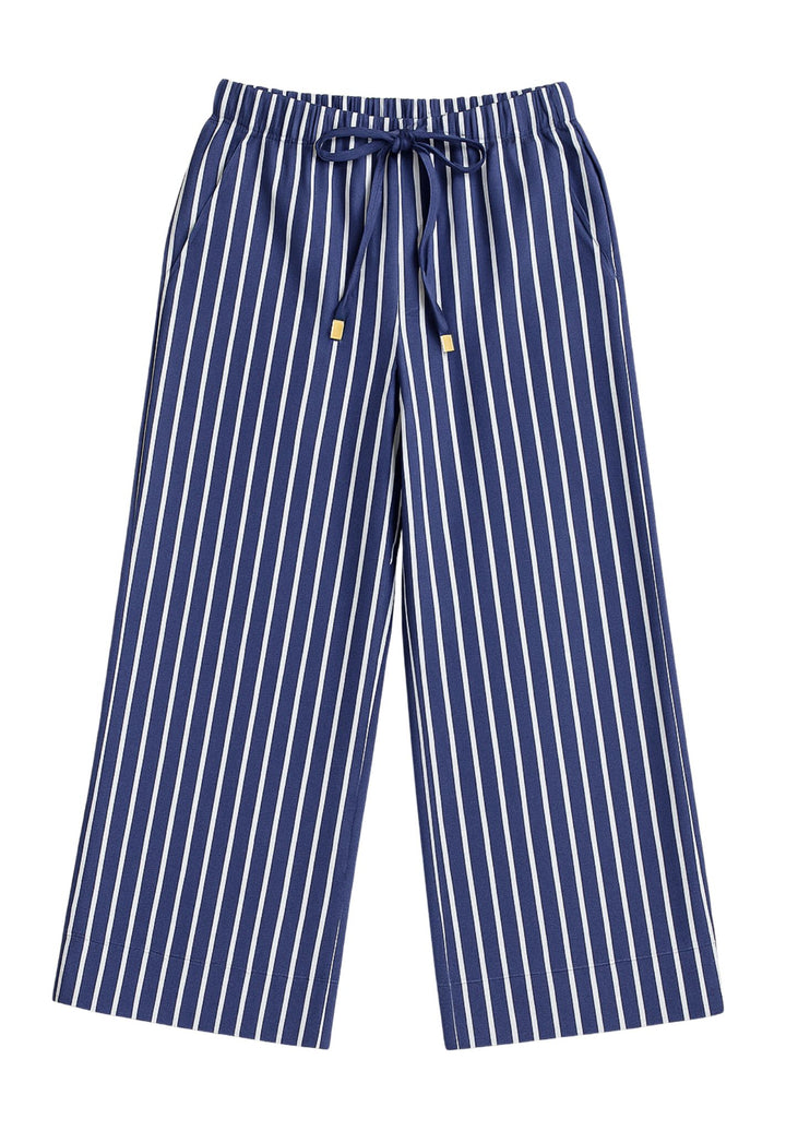 Palazzo Dark Blue Stripes Pants