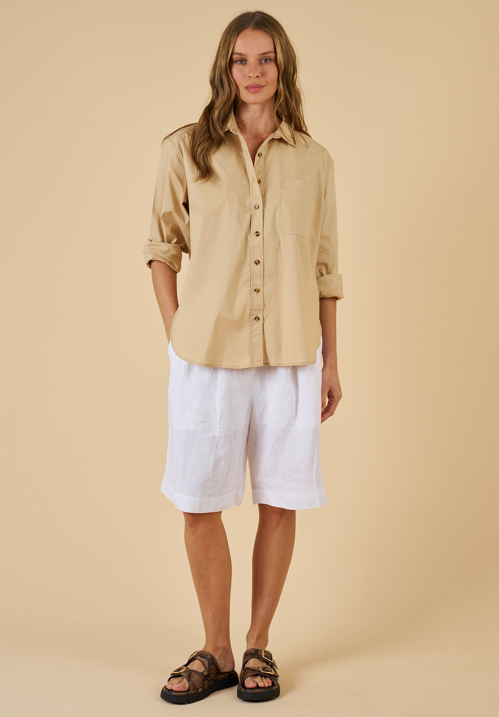 Poppy Caramel Oversized Shirt