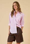 Panthea Coffee Linen Shorts