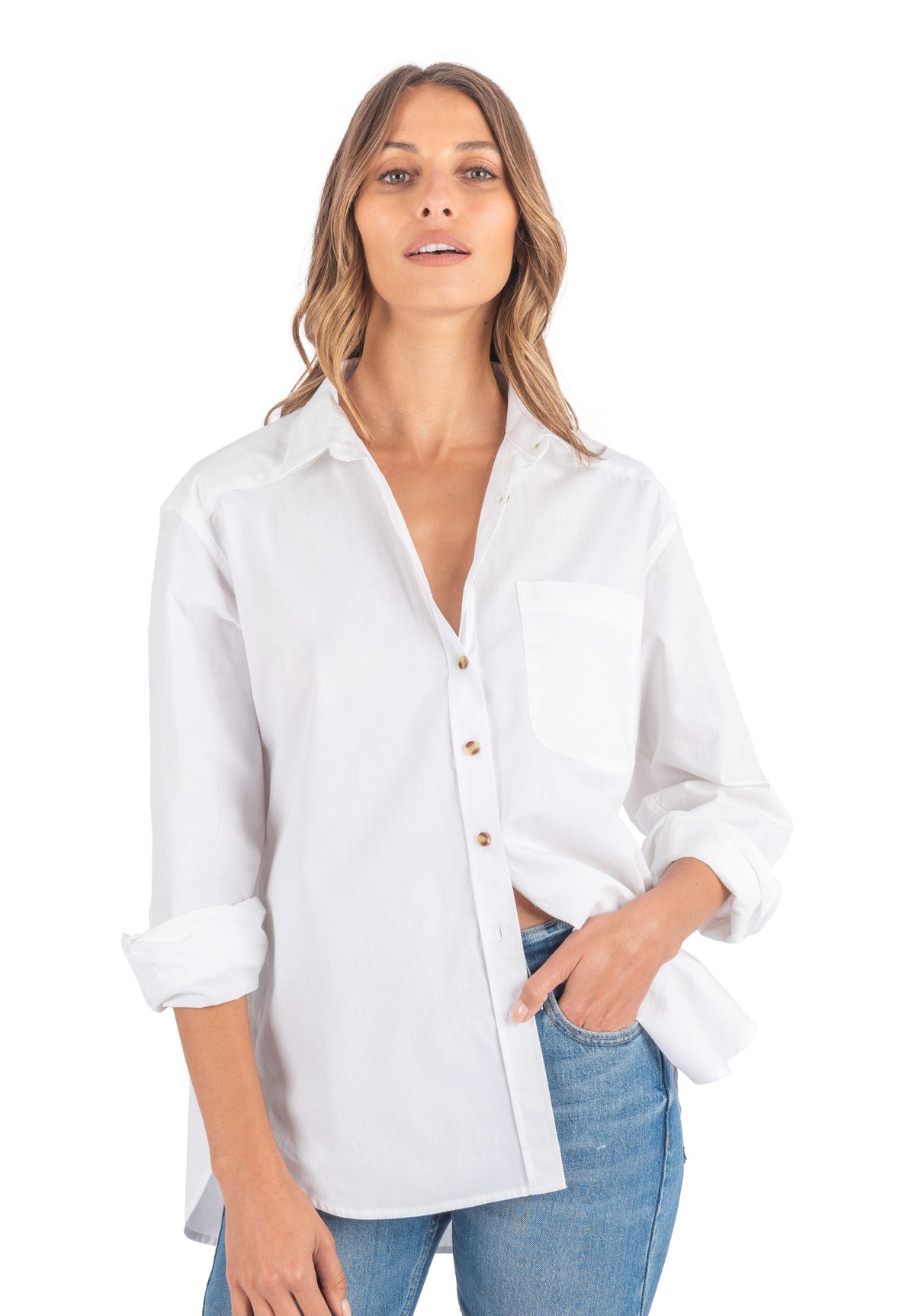 Poppy White Oversized Shirt