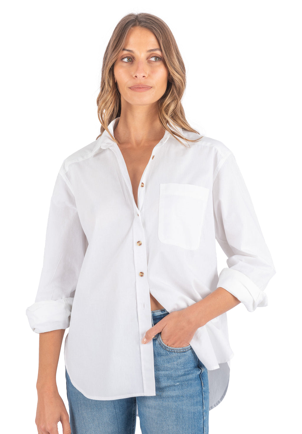 Poppy White Oversized Shirt