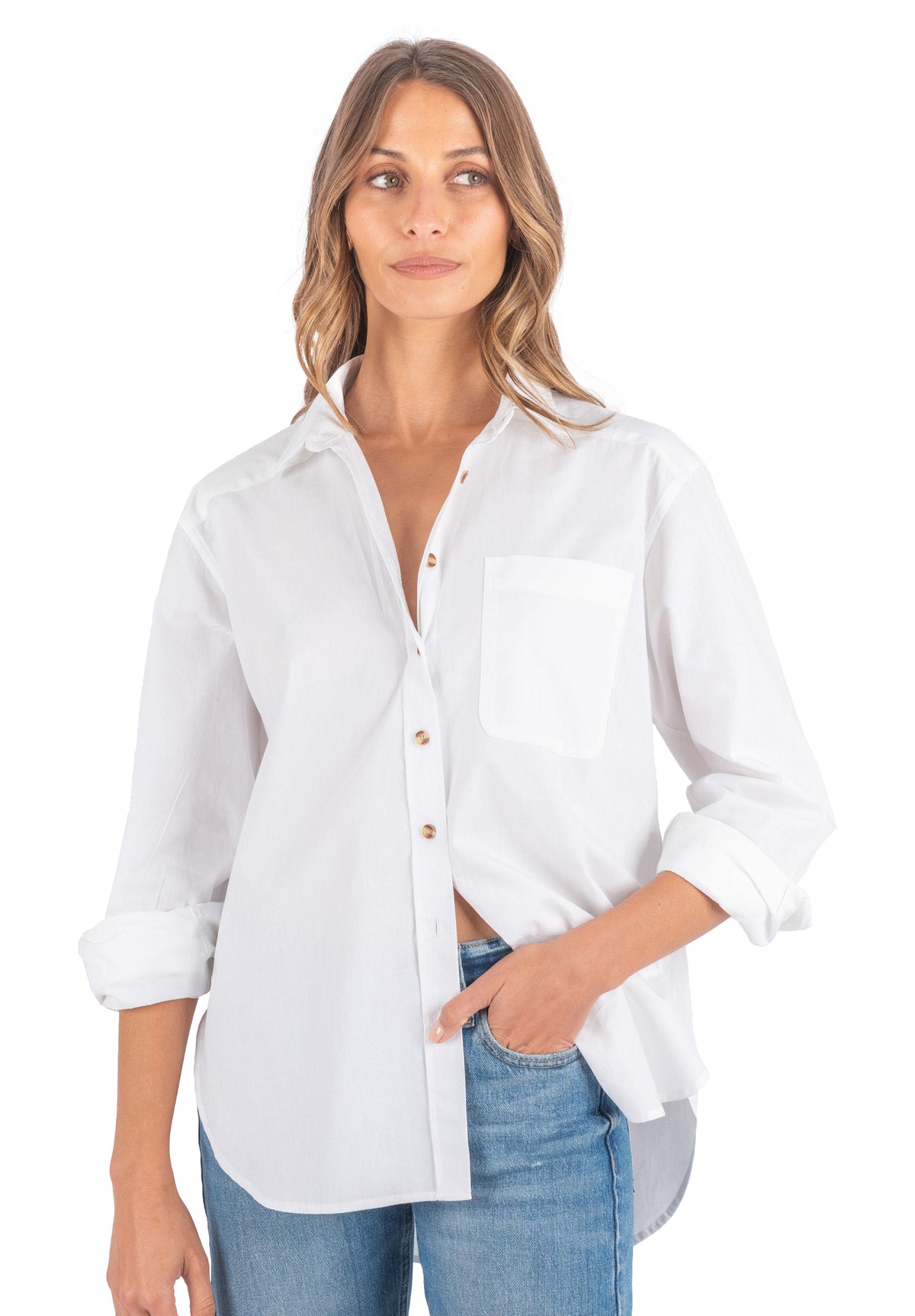 Poppy White Oversized Shirt