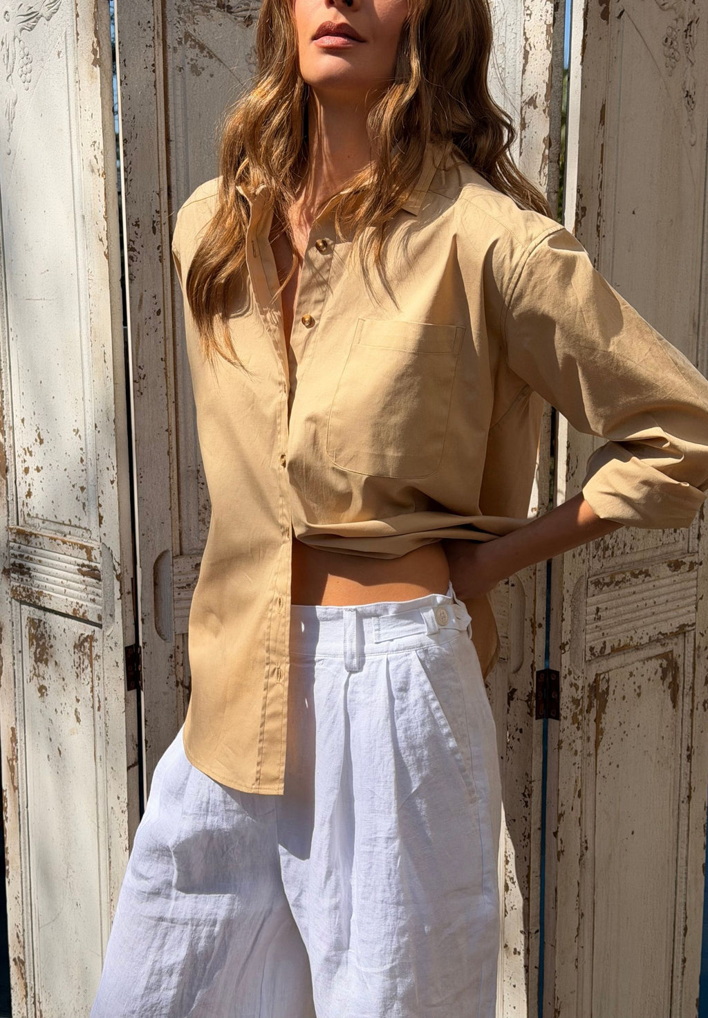 Poppy Caramel Oversized Shirt