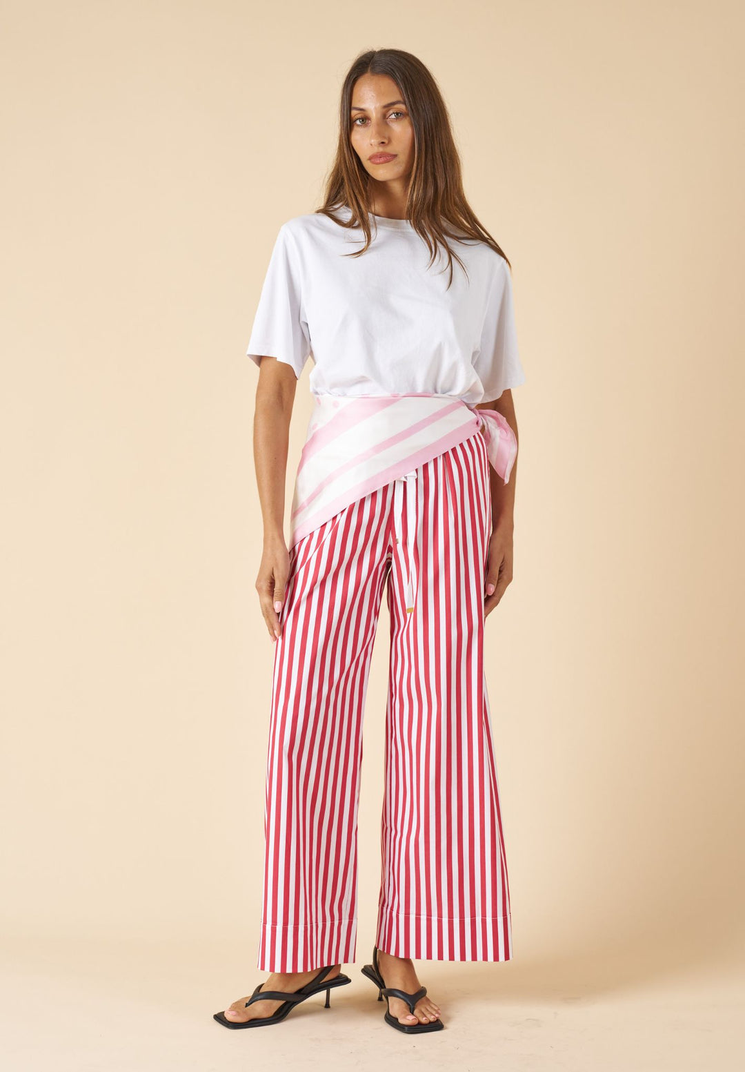 Palazzo Red Stripes Pants