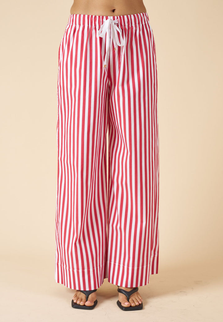Palazzo Red Stripes Pants