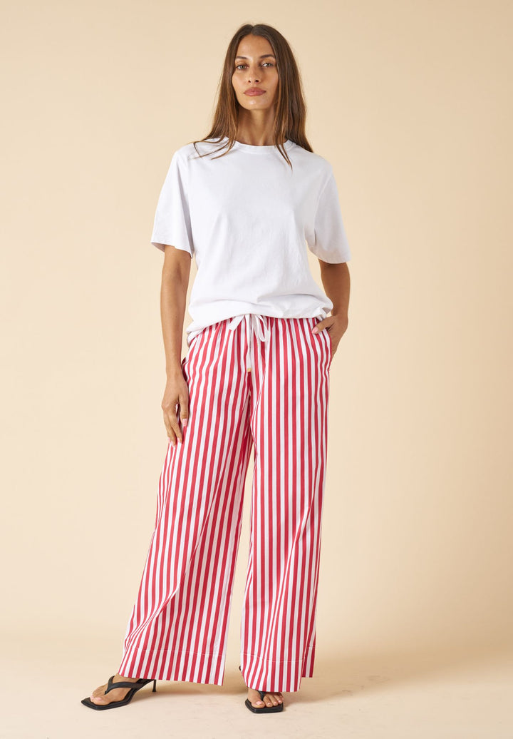 Palazzo Red Stripes Pants