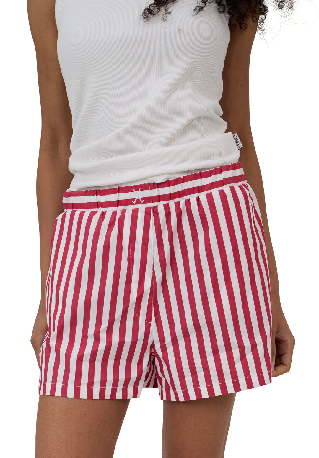 Shoshana Red Stripes Shorts