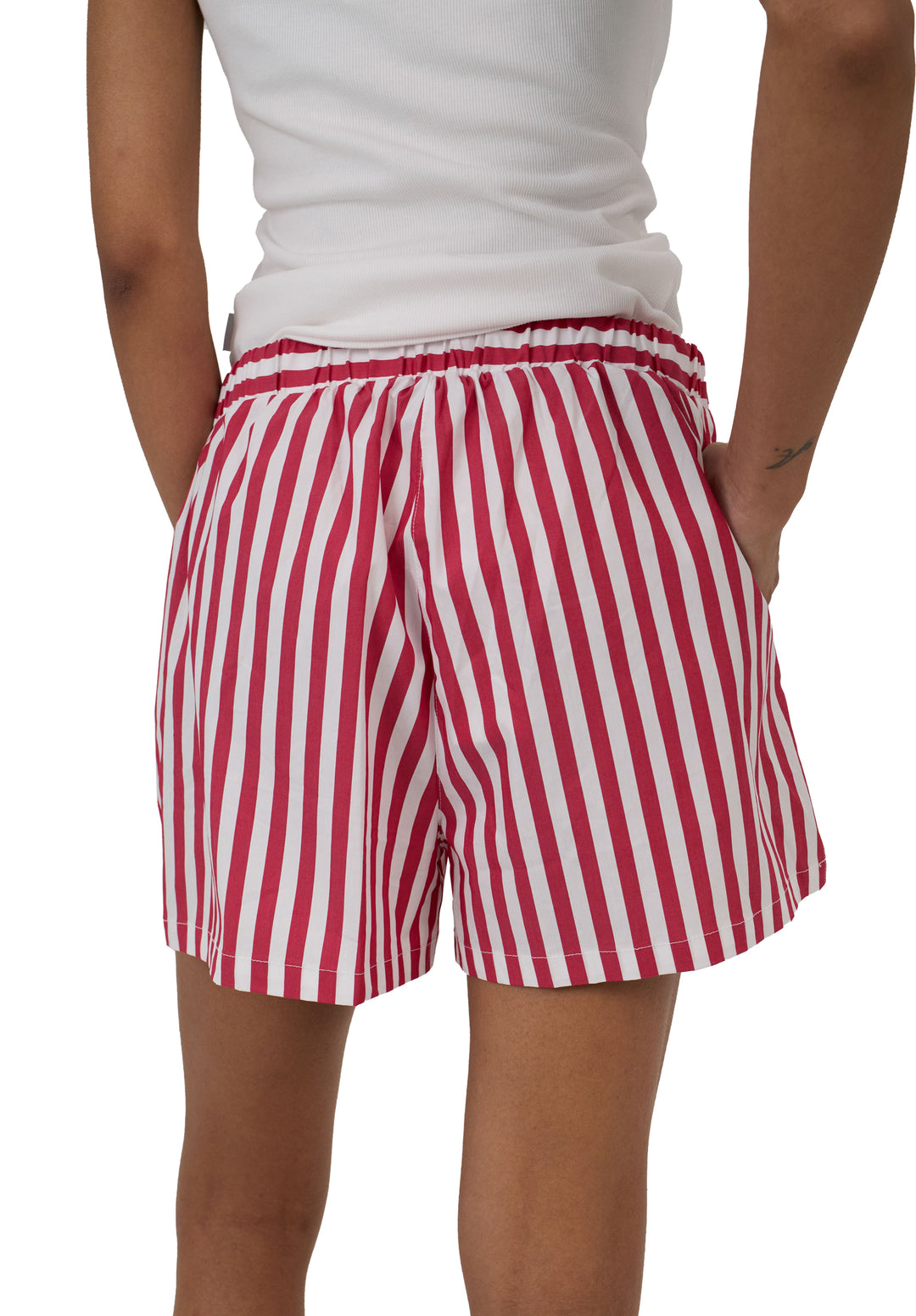 Shoshana Red Stripes Shorts