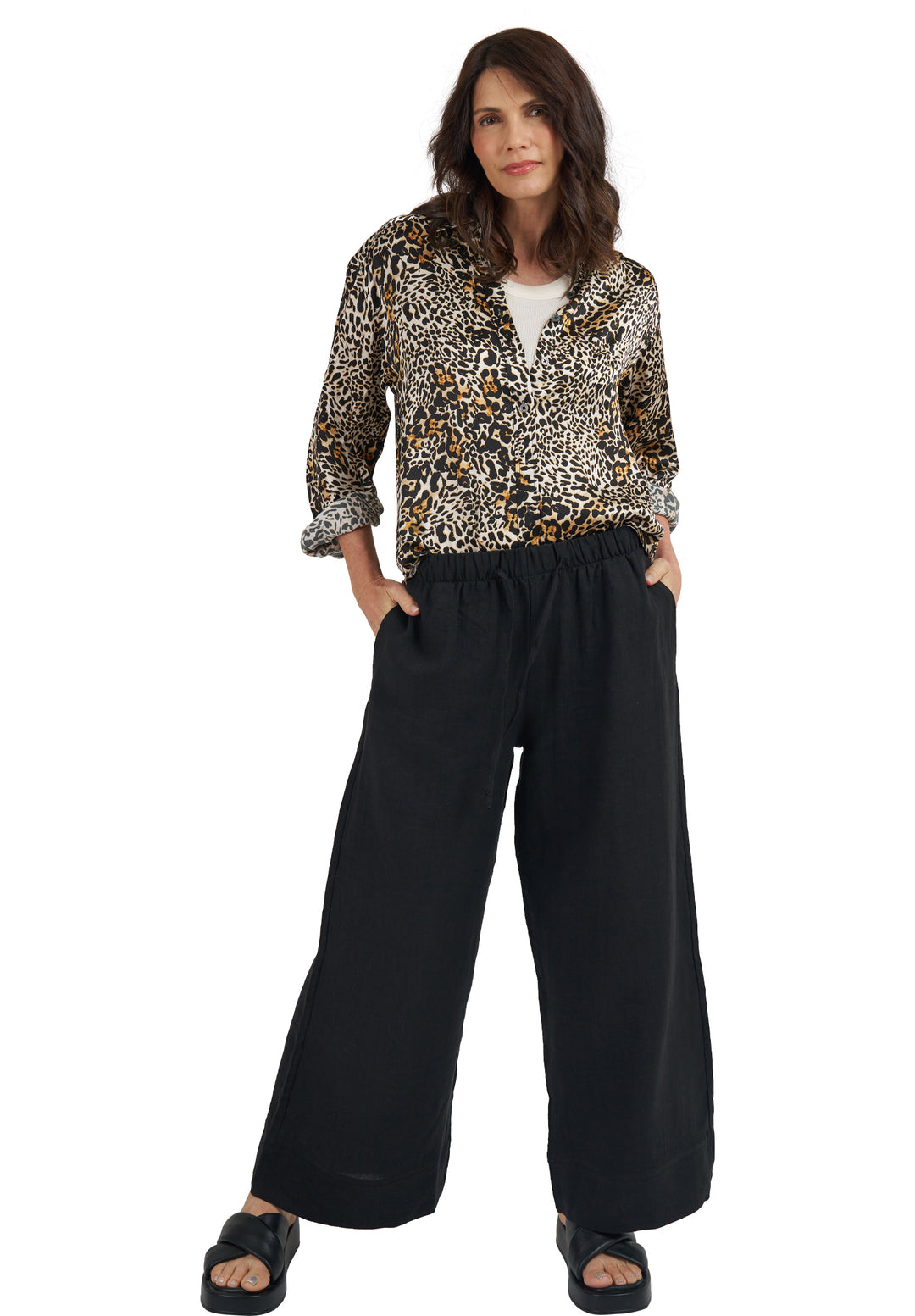 Soie Leopard Oversized 100% Silk Shirt