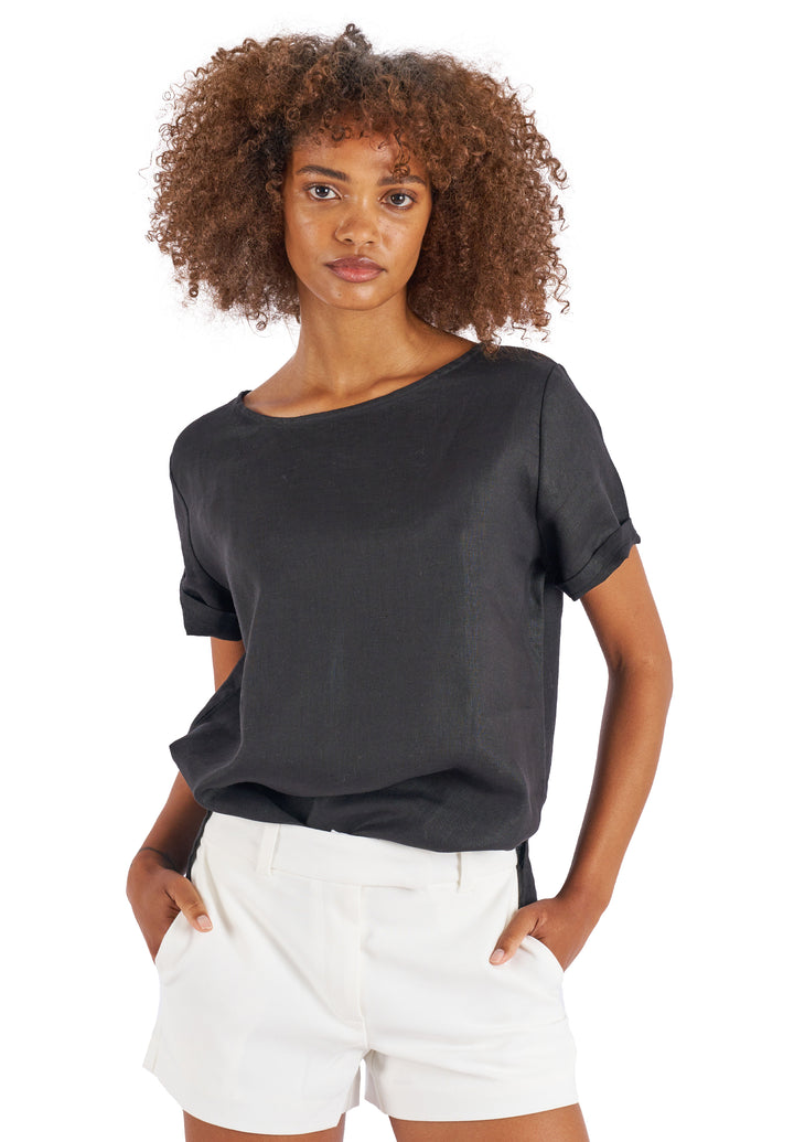 Teena Black, Linen T-Shirt