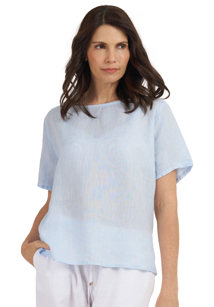 Teena-Linen Sky T-Shirt