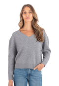 Viola Dark Grey Relaxed Merino Wool Sweater