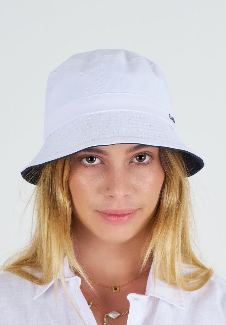 GIFT - Beckie Bucket Hat in Pure French Linen - reversible two colours