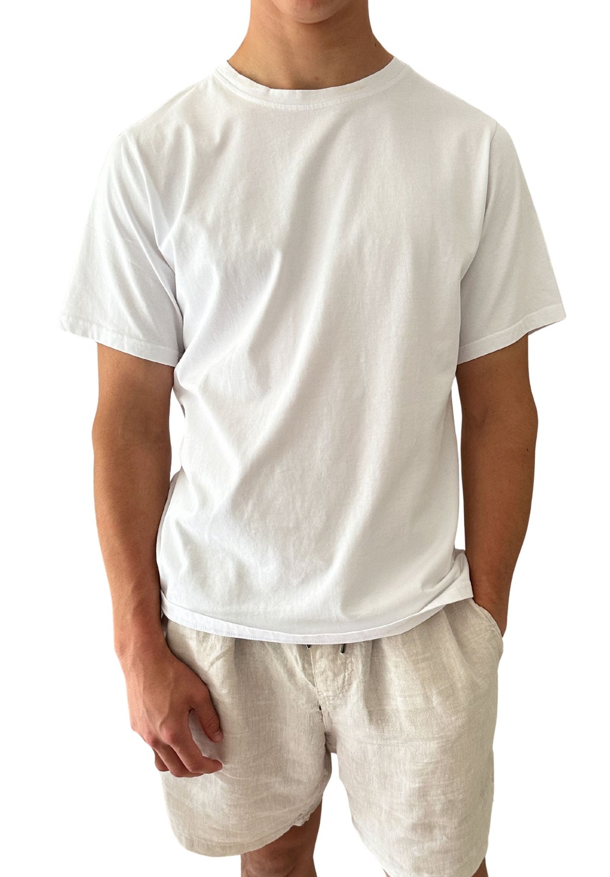 ATeesha White Cotton T-Shirt