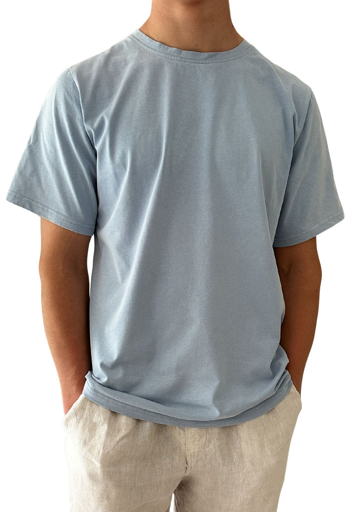 ATeesha Sky Boxy Cotton T-Shirt