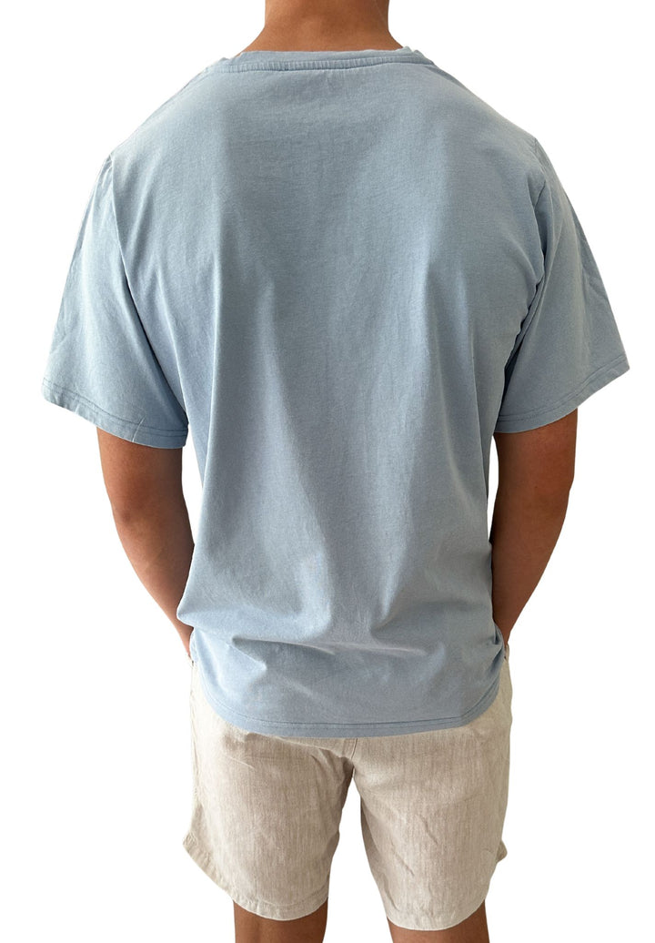 ATeesha Sky Boxy Cotton T-Shirt