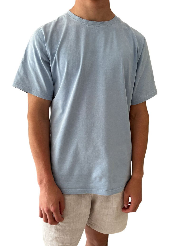 ATeesha Sky Boxy Cotton T-Shirt