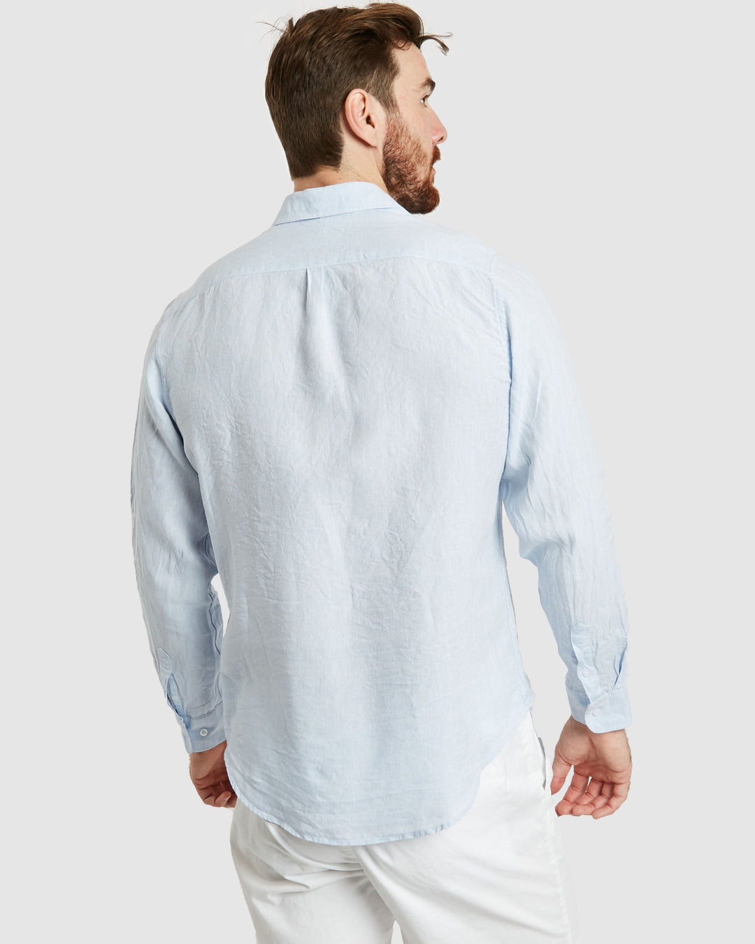 Tulum Sky Linen Shirt Long Sleeve - Casual Fit