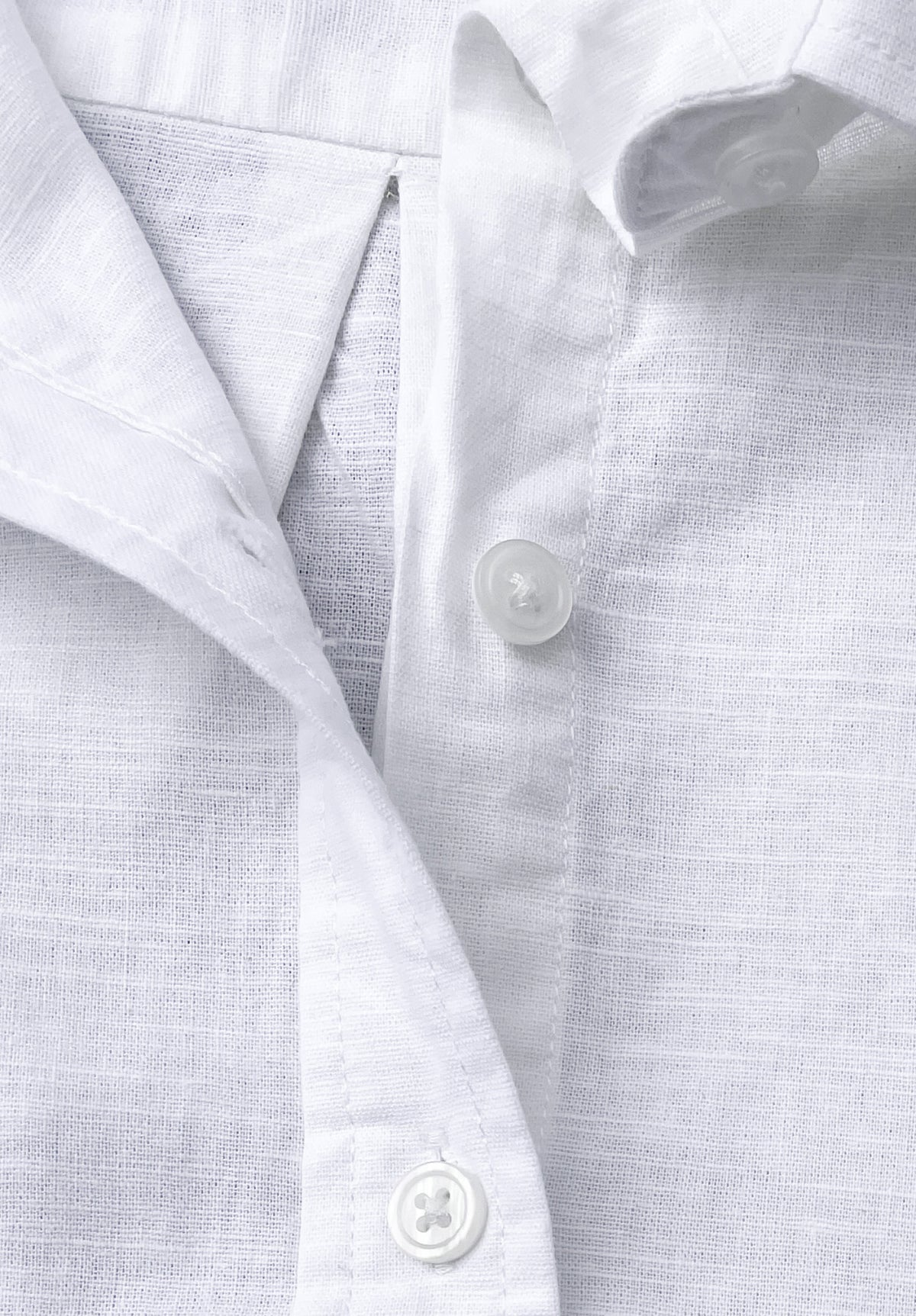 Essy White Linen Cotton Shirt